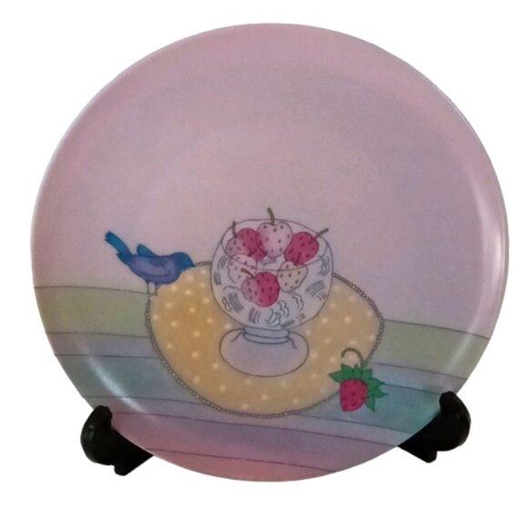 Vintage 1984 Dessert Plates by Annie Chazottes Set of 6 Collection Couer - Picture 8 of 11